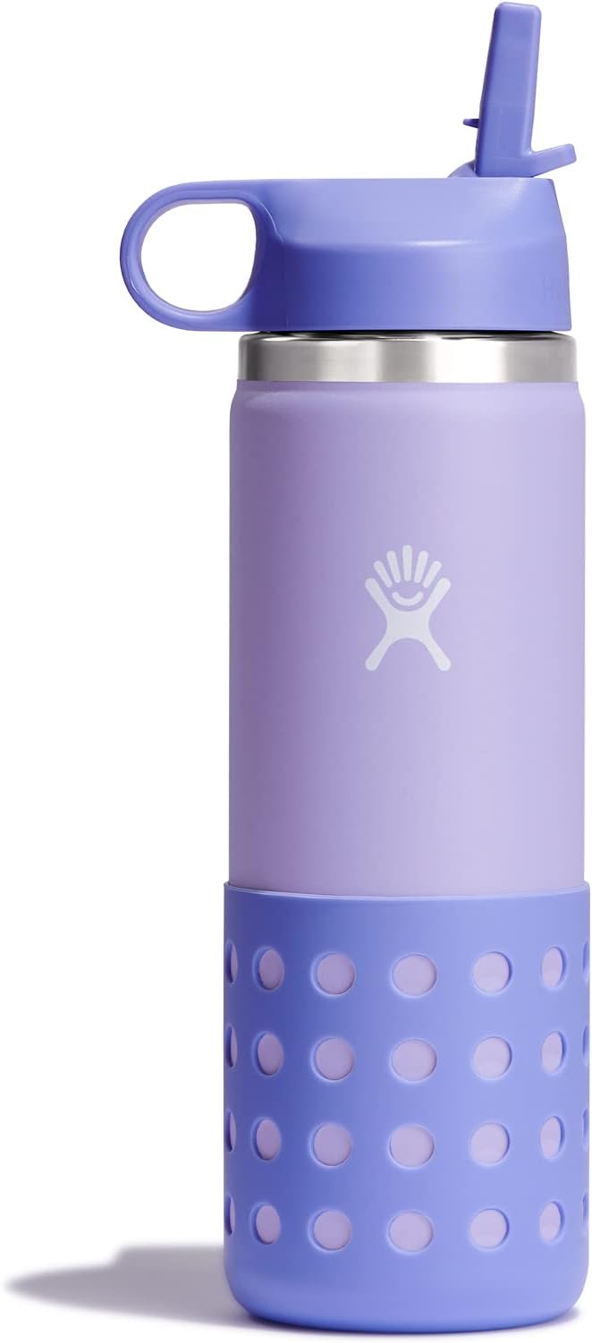 HYDRO FLASK 20 oz Wide Mouth With Straw Lid Kids Water Bottle
