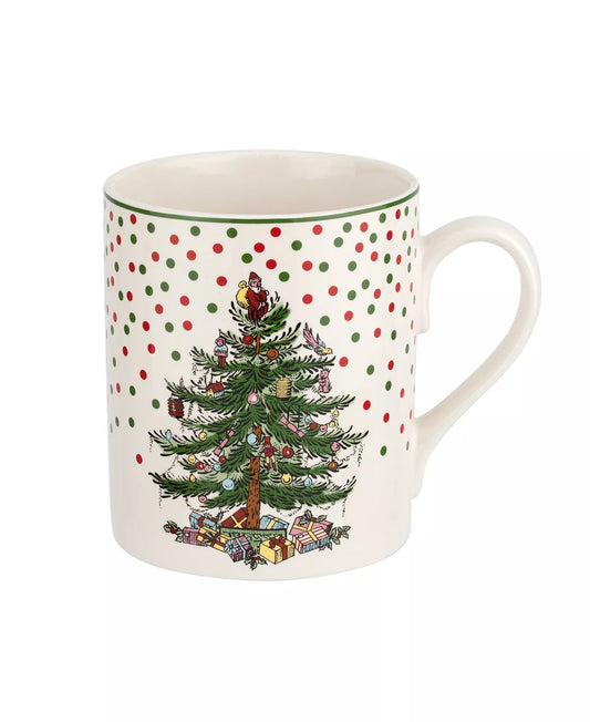 Spode Christmas Tree Polka Dot Mug