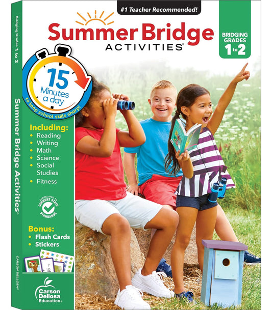 Summer Bridge Activities 1st Grade to 2nd Grade Workbook