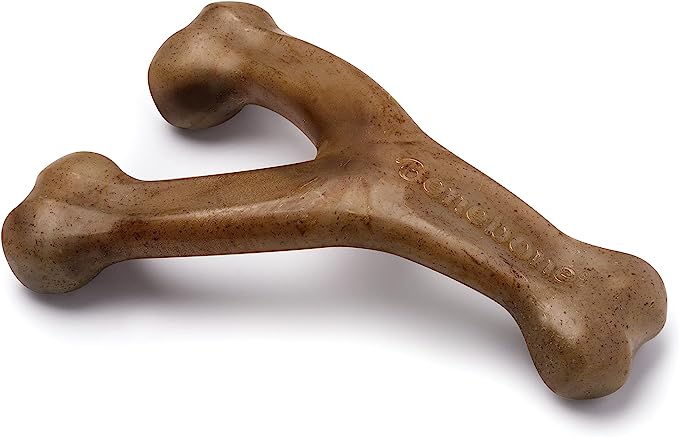 brown wishbone chew toy