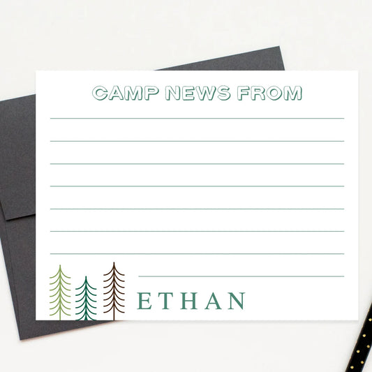 Personalized Camp Stationery Set For Boys