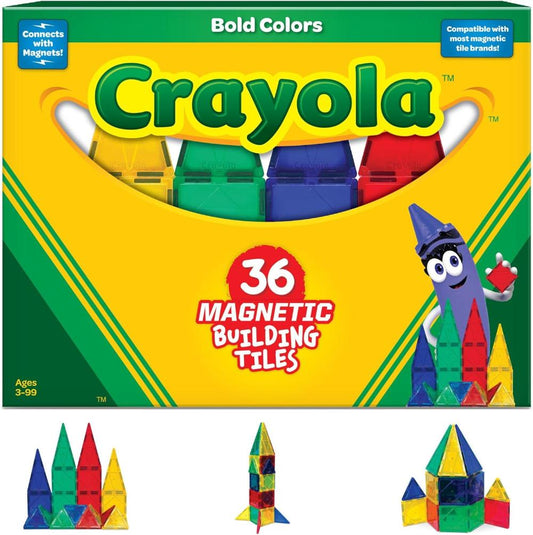 CreateOn Crayola Bold Magnetic Tiles