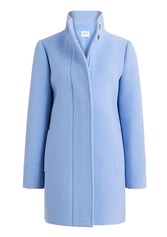 Button-neck city coat