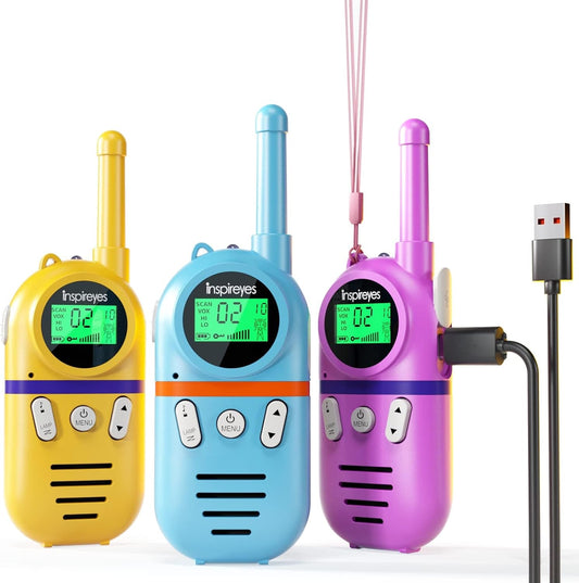 Kids Walkie Talkies (Pink, Yellow & Purple)