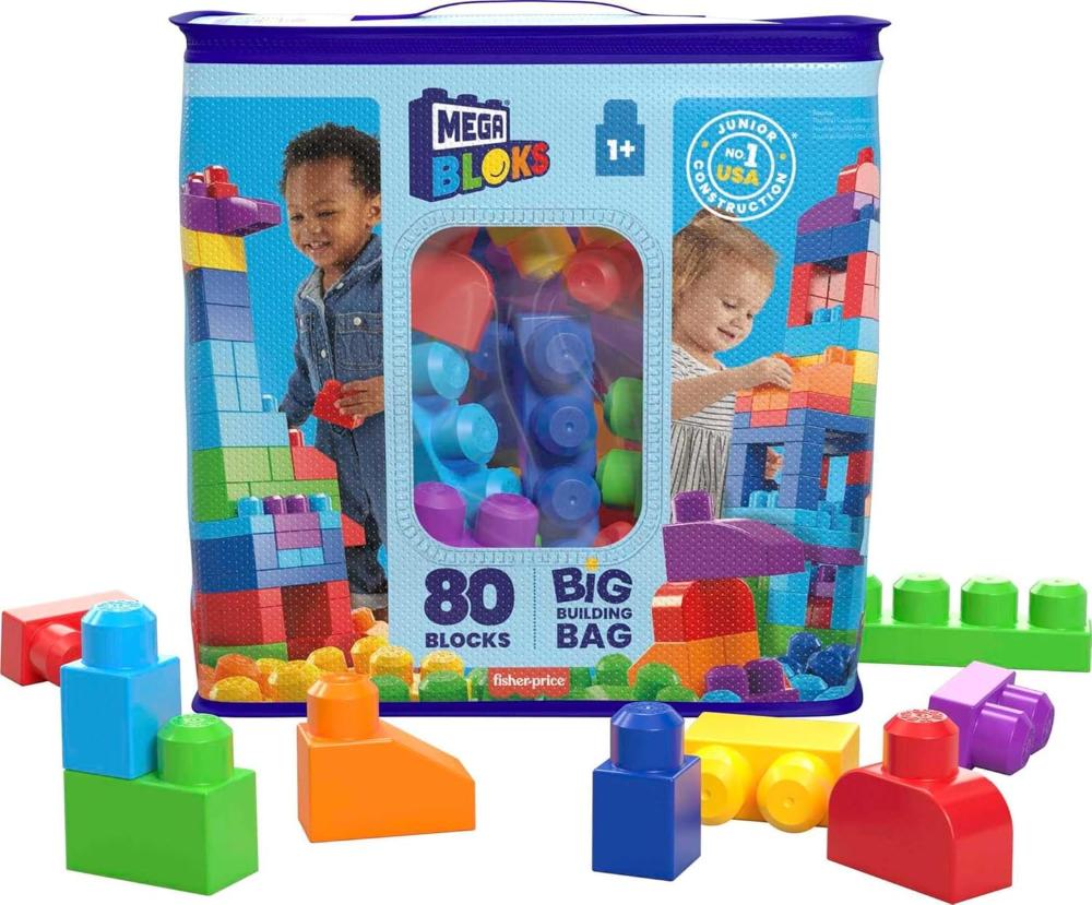 MEGA BLOKS First Builders Toddler Blocks (Blue)