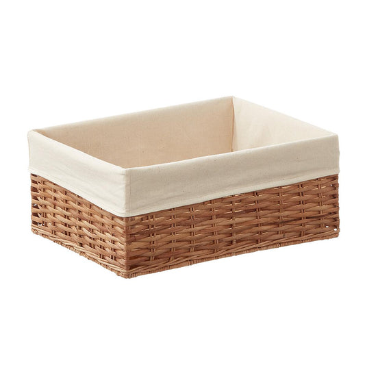 Montauk Rattan Rectangular Bin Natural