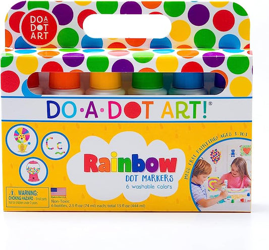 Washable Rainbow Dot Paint Markers