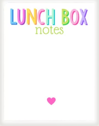 Lunch Box Notes Notepad