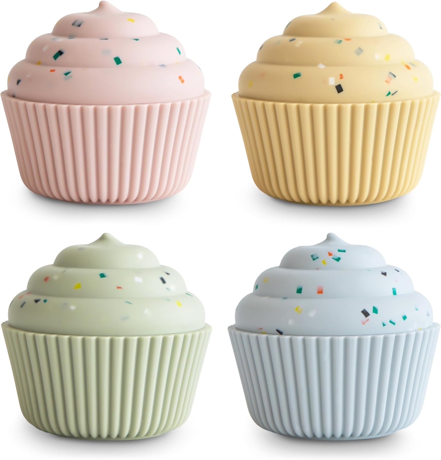 mushie Silicone Mix and Match Cupcake Toy